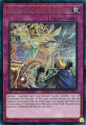 Dimensional Barrier [RA01-EN072] Prismatic Ultimate Rare - Yu-Gi-Oh! - Card Brawlers | Quebec | Canada |