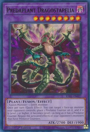 Predaplant Dragostapelia [RA01-EN027] Ultra Rare - Yu-Gi-Oh! - Card Brawlers | Quebec | Canada |