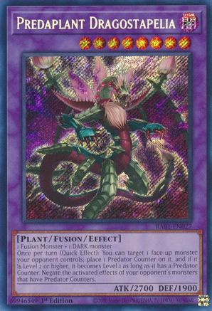 Predaplant Dragostapelia [RA01-EN027] Secret Rare - Yu-Gi-Oh! - Card Brawlers | Quebec | Canada |