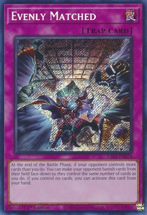 Evenly Matched [RA01-EN074] Secret Rare - Yu-Gi-Oh! - Card Brawlers | Quebec | Canada |