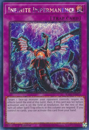 Infinite Impermanence [RA01-EN075] Platinum Secret Rare - Yu-Gi-Oh! - Card Brawlers | Quebec | Canada |