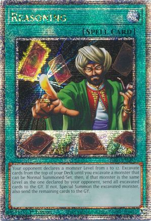 Reasoning [RA01-EN052] Quarter Century Secret Rare - Yu-Gi-Oh! - Card Brawlers | Quebec | Canada |