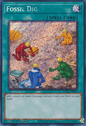 Fossil Dig [RA01-EN053] Platinum Secret Rare - Yu-Gi-Oh! - Card Brawlers | Quebec | Canada |