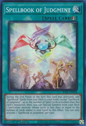 Spellbook of Judgment [RA01-EN054] Super Rare - Yu-Gi-Oh! - Card Brawlers | Quebec | Canada |