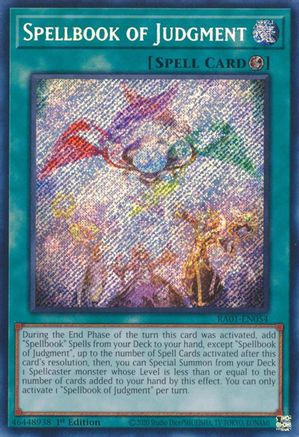 Spellbook of Judgment [RA01-EN054] Secret Rare - Yu-Gi-Oh! - Card Brawlers | Quebec | Canada |
