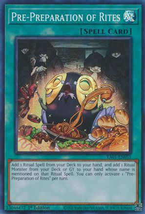 Pre-Preparation of Rites [RA01-EN055] Super Rare - Yu-Gi-Oh! - Card Brawlers | Quebec | Canada |