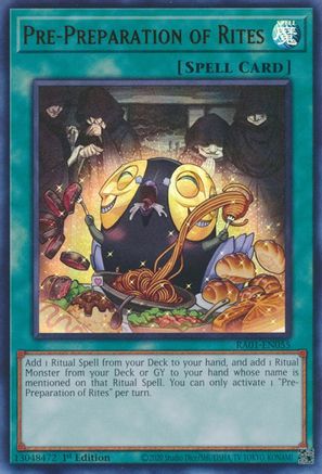 Pre-Preparation of Rites [RA01-EN055] Ultra Rare - Yu-Gi-Oh! - Card Brawlers | Quebec | Canada |