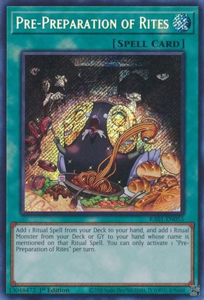 Pre-Preparation of Rites [RA01-EN055] Secret Rare - Yu-Gi-Oh! - Card Brawlers | Quebec | Canada |
