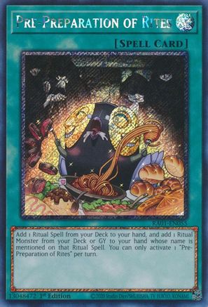 Pre-Preparation of Rites [RA01-EN055] Platinum Secret Rare - Yu-Gi-Oh! - Card Brawlers | Quebec | Canada |