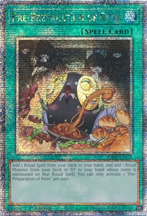 Pre-Preparation of Rites [RA01-EN055] Quarter Century Secret Rare - Yu-Gi-Oh! - Card Brawlers | Quebec | Canada |
