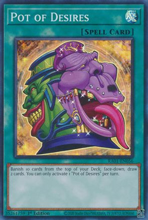 Pot of Desires [RA01-EN056] Super Rare - Yu-Gi-Oh! - Card Brawlers | Quebec | Canada |