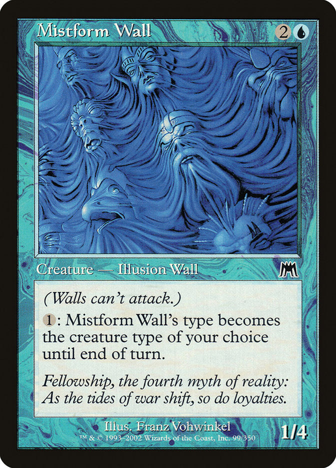 Mistform Wall [Onslaught] - Magic: The Gathering - Card Brawlers | Quebec | Canada |