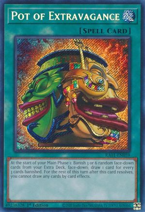 Pot of Extravagance [RA01-EN059] Secret Rare - Yu-Gi-Oh! - Card Brawlers | Quebec | Canada |