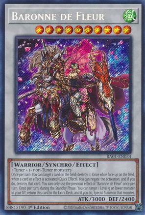 Baronne de Fleur [RA01-EN034] Secret Rare - Yu-Gi-Oh! - Card Brawlers | Quebec | Canada |