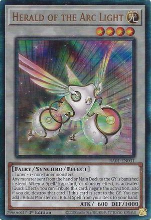 Herald of the Arc Light [RA01-EN031] Prismatic Ultimate Rare - Yu-Gi-Oh! - Card Brawlers | Quebec | Canada |