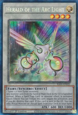 Herald of the Arc Light [RA01-EN031] Prismatic Collector's Rare - Yu-Gi-Oh! - Card Brawlers | Quebec | Canada |