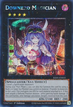 Downerd Magician [RA01-EN035] Platinum Secret Rare - Yu-Gi-Oh! - Card Brawlers | Quebec | Canada |