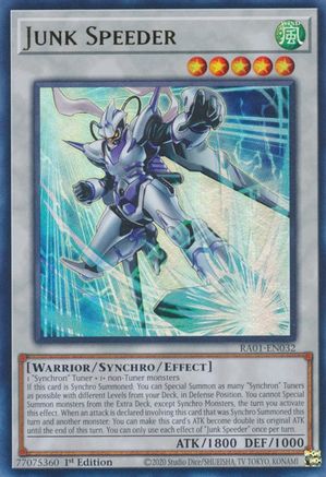 Junk Speeder [RA01-EN032] Ultra Rare - Yu-Gi-Oh! - Card Brawlers | Quebec | Canada |