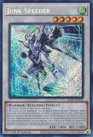 Junk Speeder [RA01-EN032] Secret Rare - Yu-Gi-Oh! - Card Brawlers | Quebec | Canada |