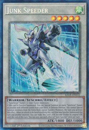 Junk Speeder [RA01-EN032] Prismatic Collector's Rare - Yu-Gi-Oh! - Card Brawlers | Quebec | Canada |
