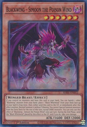 Blackwing - Simoon the Poison Wind [RA01-EN012] Super Rare - Yu-Gi-Oh! - Card Brawlers | Quebec | Canada |