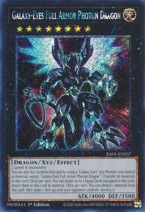Galaxy-Eyes Full Armor Photon Dragon [RA01-EN037] Platinum Secret Rare - Yu-Gi-Oh! - Card Brawlers | Quebec | Canada |