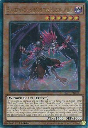 Blackwing - Simoon the Poison Wind [RA01-EN012] Prismatic Ultimate Rare - Yu-Gi-Oh! - Card Brawlers | Quebec | Canada |