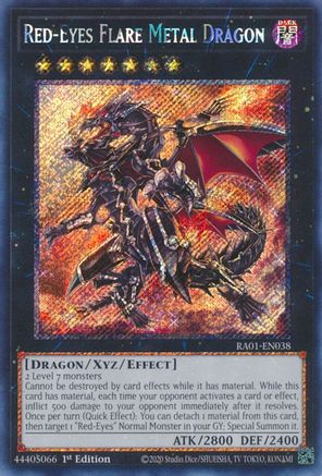 Red-Eyes Flare Metal Dragon [RA01-EN038] Platinum Secret Rare - Yu-Gi-Oh! - Card Brawlers | Quebec | Canada |