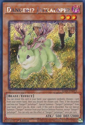 Danger!? Jackalope? [RA01-EN013] Platinum Secret Rare - Yu-Gi-Oh! - Card Brawlers | Quebec | Canada |