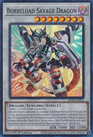 Borreload Savage Dragon [RA01-EN033] Super Rare - Yu-Gi-Oh! - Card Brawlers | Quebec | Canada |