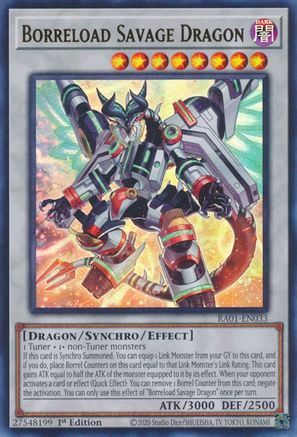 Borreload Savage Dragon [RA01-EN033] Ultra Rare - Yu-Gi-Oh! - Card Brawlers | Quebec | Canada |