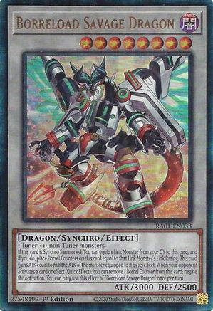 Borreload Savage Dragon [RA01-EN033] Prismatic Ultimate Rare - Yu-Gi-Oh! - Card Brawlers | Quebec | Canada |