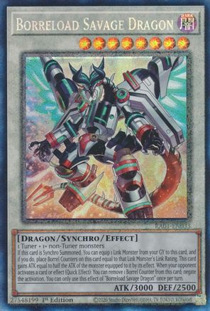 Borreload Savage Dragon [RA01-EN033] Prismatic Collector's Rare - Yu-Gi-Oh! - Card Brawlers | Quebec | Canada |