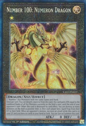 Number 100: Numeron Dragon [RA01-EN039] Prismatic Collector's Rare - Yu-Gi-Oh! - Card Brawlers | Quebec | Canada |