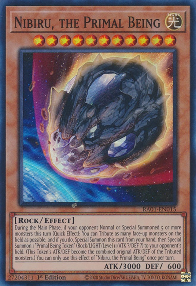 Nibiru, the Primal Being [RA01-EN015] Super Rare