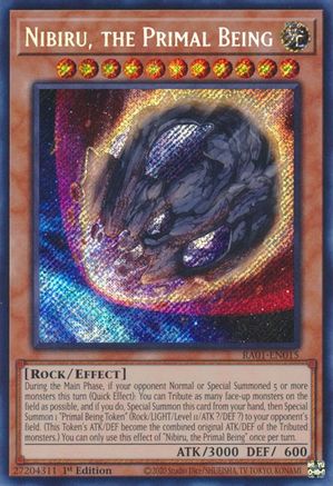Nibiru, the Primal Being [RA01-EN015] Secret Rare - Yu-Gi-Oh! - Card Brawlers | Quebec | Canada |