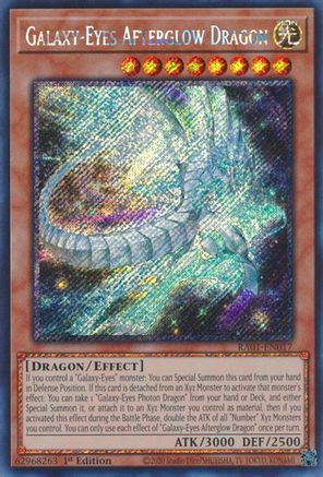 Galaxy-Eyes Afterglow Dragon [RA01-EN017] Platinum Secret Rare - Yu-Gi-Oh! - Card Brawlers | Quebec | Canada |