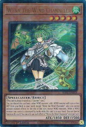 Wynn the Wind Channeler [RA01-EN018] Prismatic Ultimate Rare - Yu-Gi-Oh! - Card Brawlers | Quebec | Canada |