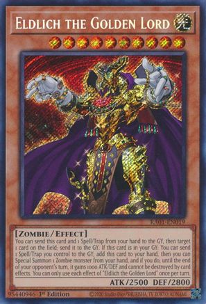 Eldlich the Golden Lord [RA01-EN019] Secret Rare - Yu-Gi-Oh! - Card Brawlers | Quebec | Canada |