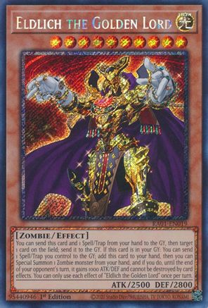 Eldlich the Golden Lord [RA01-EN019] Platinum Secret Rare - Yu-Gi-Oh! - Card Brawlers | Quebec | Canada |