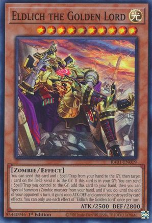 Eldlich the Golden Lord (Alternate Art) [RA01-EN019] Super Rare - Yu-Gi-Oh! - Card Brawlers | Quebec | Canada |