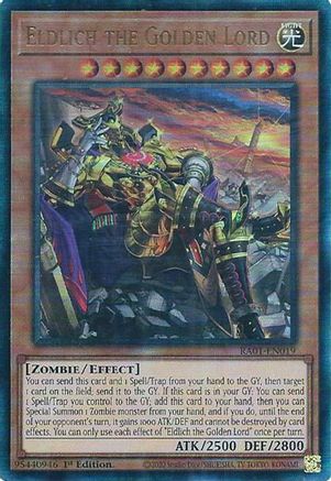 Eldlich the Golden Lord (Alternate Art) [RA01-EN019] Prismatic Ultimate Rare - Yu-Gi-Oh! - Card Brawlers | Quebec | Canada |