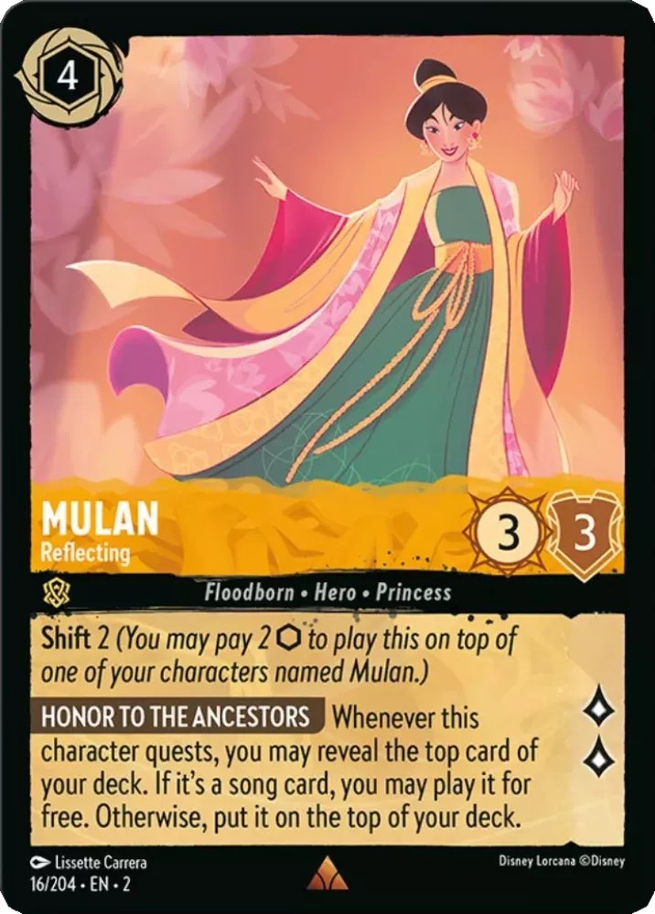 Mulan - Reflecting (16/204) [Rise of the Floodborn] - Disney - Card Brawlers | Quebec | Canada |