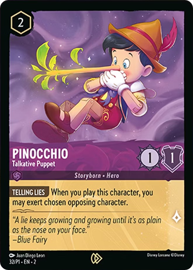 Pinocchio - Talkative Puppet (32) [Promo Cards] - Disney - Card Brawlers | Quebec | Canada |