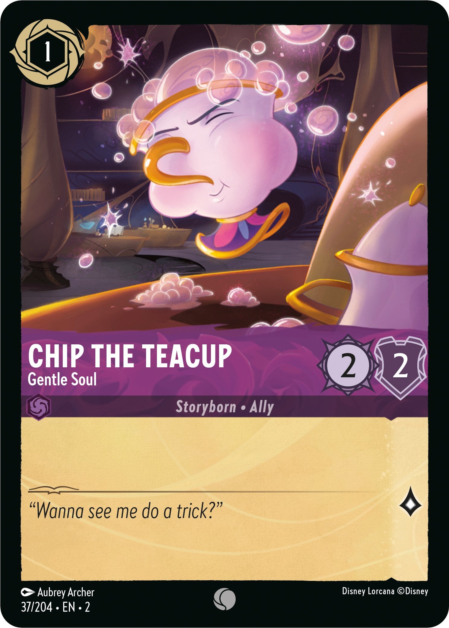 Chip the Teacup - Gentle Soul (37/204) [Rise of the Floodborn] - Disney - Card Brawlers | Quebec | Canada |