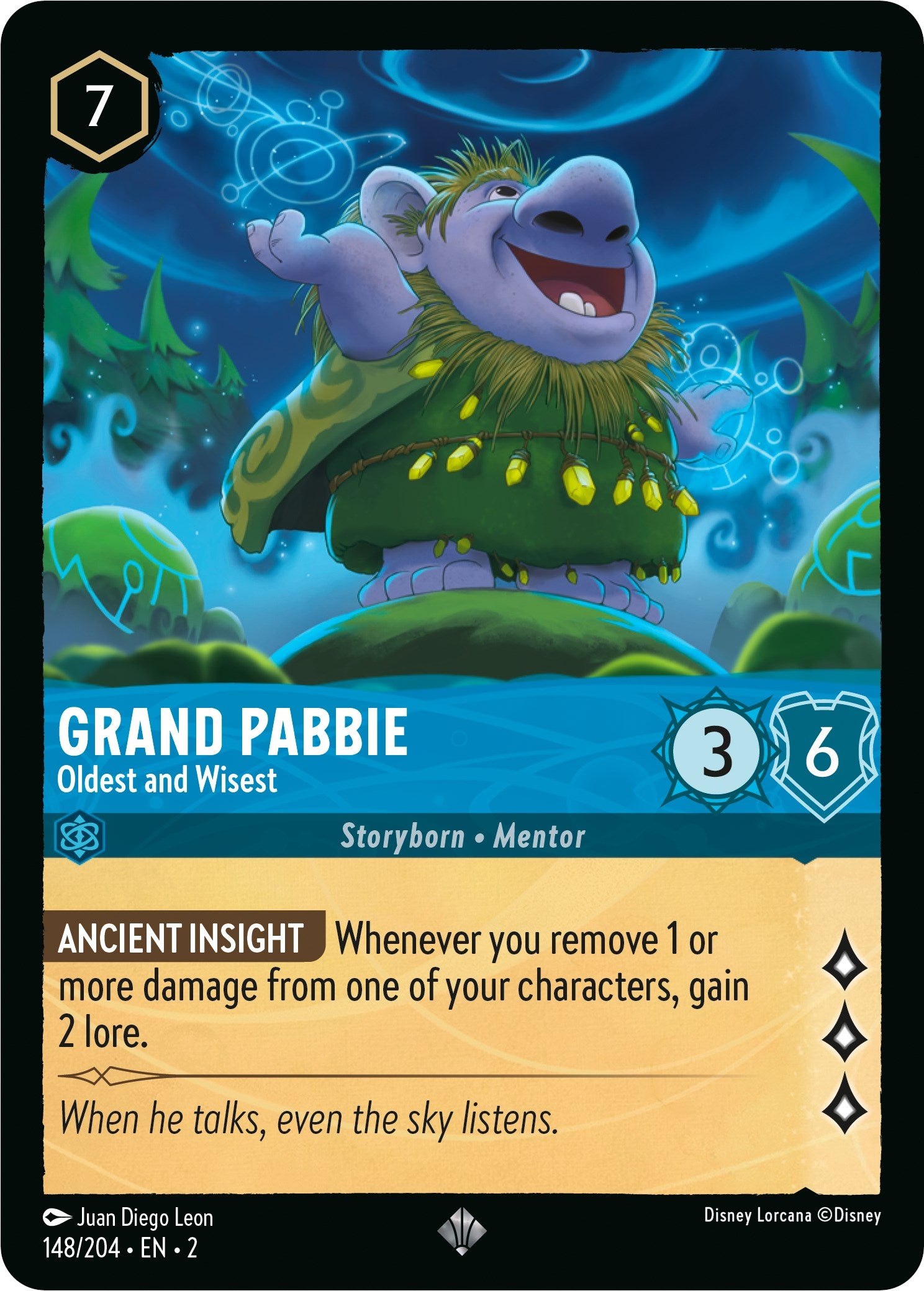 Grand Pabbie - Oldest and Wisest (148/204) [Rise of the Floodborn] - Disney - Card Brawlers | Quebec | Canada |