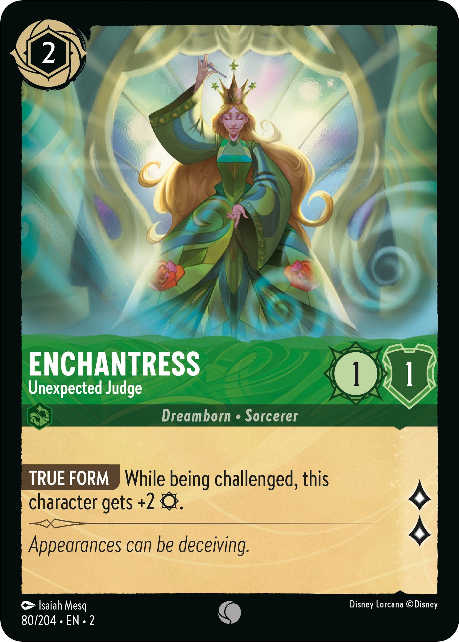 Enchantress - Unexpected Judge (80/204) [Rise of the Floodborn] - Disney - Card Brawlers | Quebec | Canada |