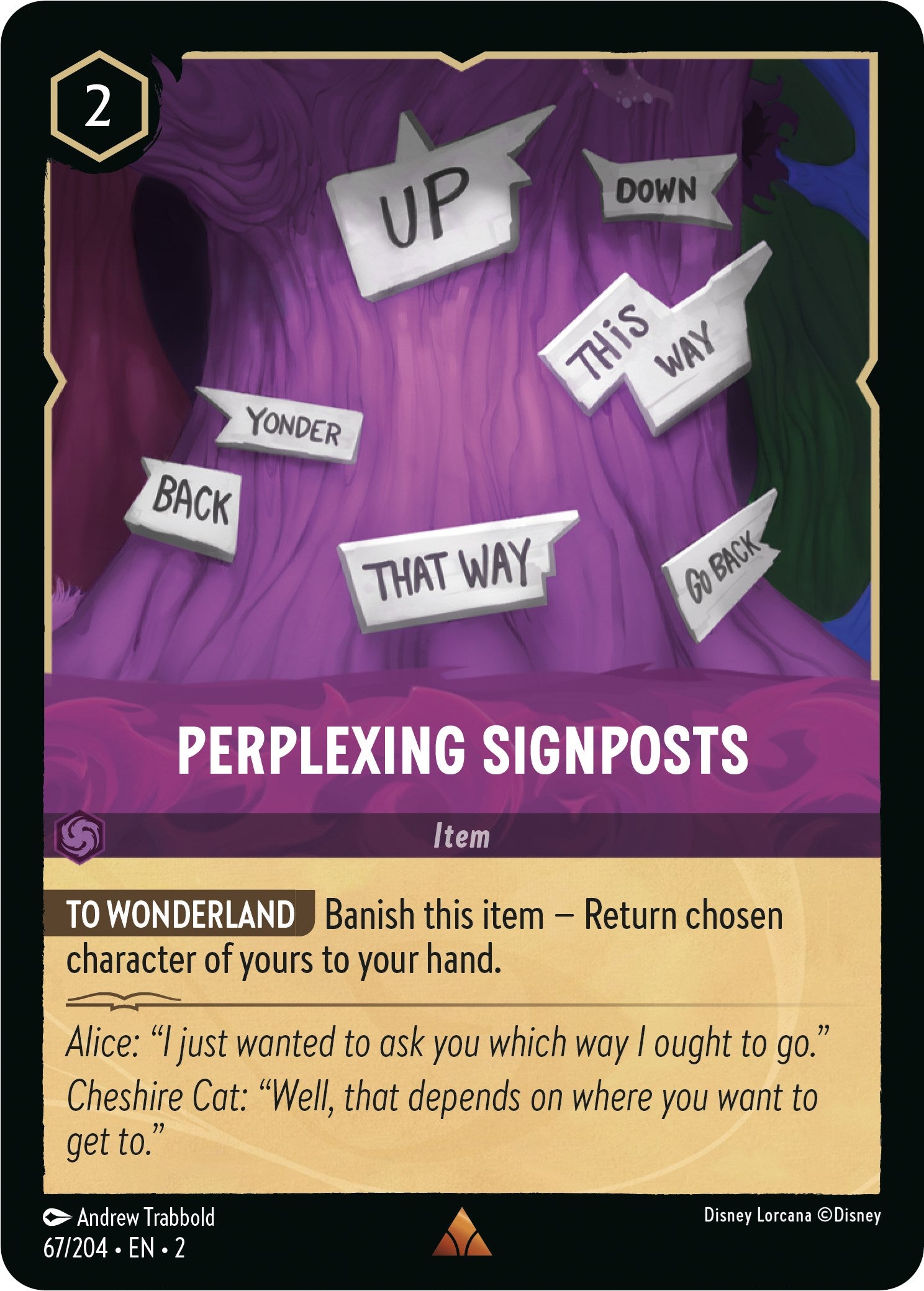 Perplexing Signposts (67/204) [Rise of the Floodborn] - Disney - Card Brawlers | Quebec | Canada |