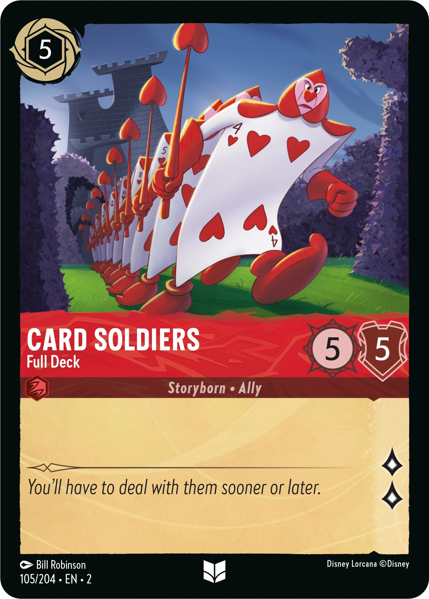 Card Soldiers - Full Deck (105/204) [Rise of the Floodborn] - Disney - Card Brawlers | Quebec | Canada |