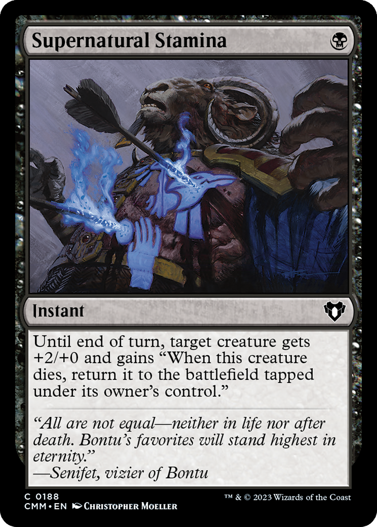 Supernatural Stamina [Commander Masters] - Magic: The Gathering - Card Brawlers | Quebec | Canada |